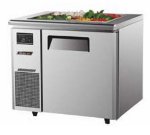 Turbo Air JBT-36 1-Section Refrigerated Buffet Table w/ Swing Door, 7.5-cu ft