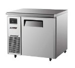 Turbo Air JUF-36 1-Section Undercounter Freezer w/ Door & Shelves, 7-cu ft, Stainless