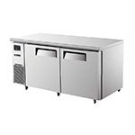 Turbo Air JUF-60 2-Section Undercounter Freezer w/ Door & Shelves, 15-cu ft, Stainless