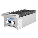 Turbo Air TAHP-12-2 LP 12-in Stainless Countertop Hotplate w/ Manual Controls, LP