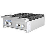 Turbo Air TAHP-24-4 NG 24-in Stainless Countertop Hotplate w/ Manual Controls, NG