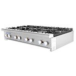 Turbo Air TAHP-48-8 LP 48-in Stainless Countertop Hotplate w/ Manual Controls, LP