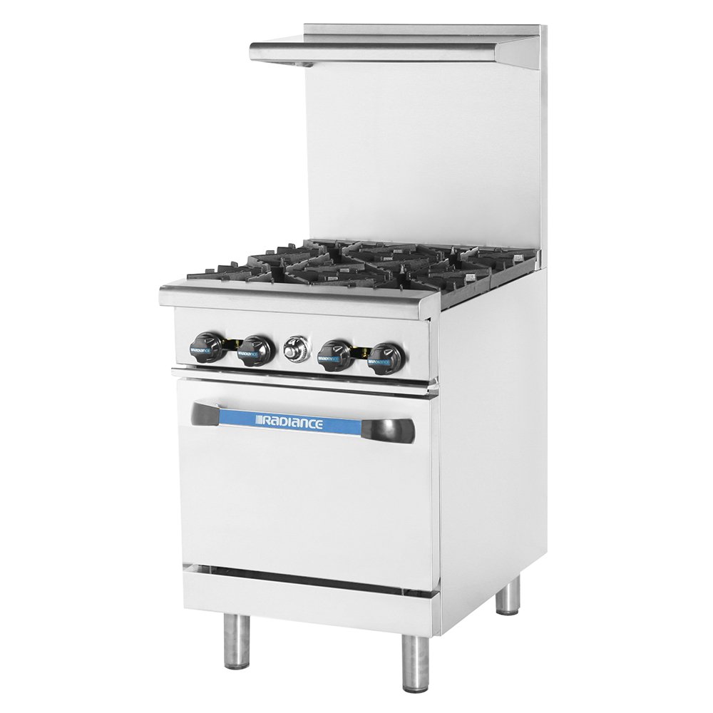 Turbo Air TAR-4 24" 4-Burner Gas Range, NG