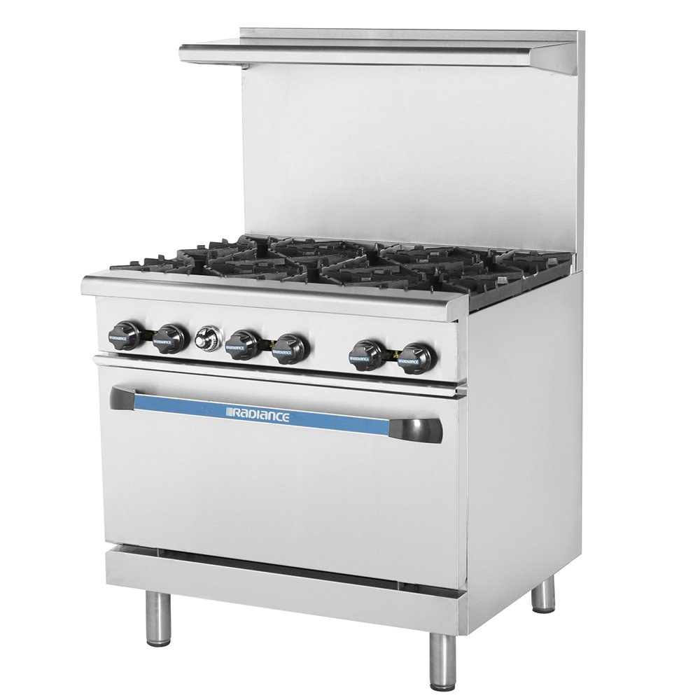 Turbo Air TAR-6 36" 6-Burner Gas Range, LP