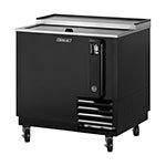 Turbo Air TBC-36SB 36-in Bottle Cooler w/ Sliding Door, Cap Opener, Black
