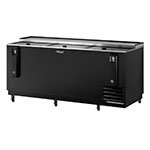 Turbo Air TBC-80SB 80-in Bottle Cooler w/ 3-Sliding Doors, Stainless Lid & Top, Black
