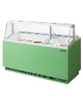 Turbo Air TIDC70G 70.38-in Dipping Cabinet Holds (12) 3-Gallon Cans, Lime Green