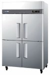 Turbo Air M3R47-4 Reach-In Refrigerator w/ 2-Section & Solid Half Doors, 47-cu ft