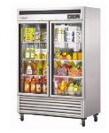 Turbo Air MSR-49G-2 Glass Door Refrigerator w/ Stainless Interior, 49-cu ft
