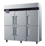 Turbo Air PRO-77-6R Reach In Stainless Refrigerator w/ 6-Half Doors, 77-cu ft