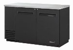 Turbo Air TBB-2SB 58.8-in Back Bar Cooler w/ 2-Solid Doors & Locks, Black/Stainless
