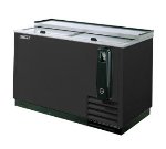 Turbo Air TBC-50SB Bottle Cooler w/ Stainless Countertop, 50-in W, Black