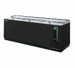 Turbo Air TBC-95SB Bottle Cooler w/ Stainless Countertop, 95-in W, Black