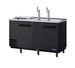 Turbo Air TCB-3SB 69-in Club Top Beer Dispenser w/ 2-Swing Doors & 3.5-Barrel Capacity, Stainless