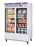 Turbo Air TGF49F Two-Section Freezer Merchandiser w/ Glass Doors, 49-cu ft