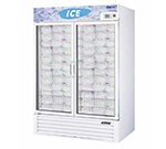 Turbo Air TGIM-49 Ice Merchandiser w/ 2-Section, Door Open Alarm & 2-Door, 46.2-cu ft