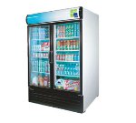 Turbo Air TGM-50RS Refrigerated Merchandiser w/ Swing Glass Doors, 50-cu ft