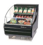 Turbo Air TOM-30SB 28-in Horizontal Open Display Merchandiser, Slim Line, Black