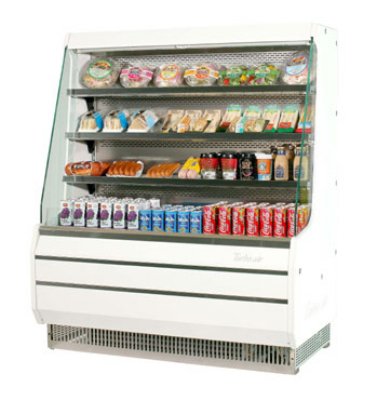 Turbo Air TOM-50M 51-in Vertical Open Display Merchandiser w/ 3-Shelves, White