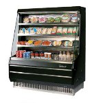 Turbo Air TOM-40MB 39-in Vertical Open Display Merchandiser w/ 3-Shelves, Black