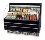 Turbo Air TOM-40SB 39-in Horizontal Open Display Merchandiser w/ 3-Shelves, Black