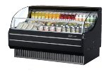 Turbo Air TOM-75SB 76-in Horizontal Open Display Merchandiser, Slim Line, Black