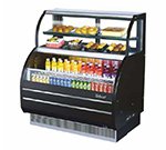 Turbo Air TOM-W-60S Open Display Merchandiser w/ Refrigerated Top Shelf Case, 7.0-cu ft Top, 10.7-cu ft Bottom