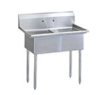 Turbo Air TSB-2-N Sink, (2) 24 x 24 x 14-in Deep w/ 11-in Splash, Stainless