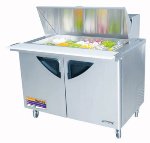 Turbo Air TST-48SD-18 Sandwich / Salad Unit w/ 2-Door, For 18-Pan, Stainless, 14.7-cuft