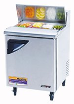 Turbo Air TST-28SD Sandwich / Salad Unit w/ 1-Door, For 8-Pan, Stainless, 6.5-cu ft