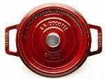 Staub 110 28 87 Enameled Cast Iron La Cocotte, Round, 7 qt, Grenadine