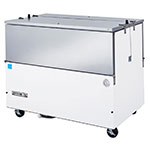 Beverage Air ST58N-W 58-1/2 in School Milk Cooler, Dual Access, White, (1539) 1/2 pts