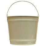 Witt Industries W10PCBS 10-qt Outdoor Pail w/ Attached Bail, Beige Powder Coat