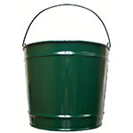 Witt Industries W10PCHG 10-qt Outdoor Pail w/ Attached Bail, Hunter Green Powder Coat