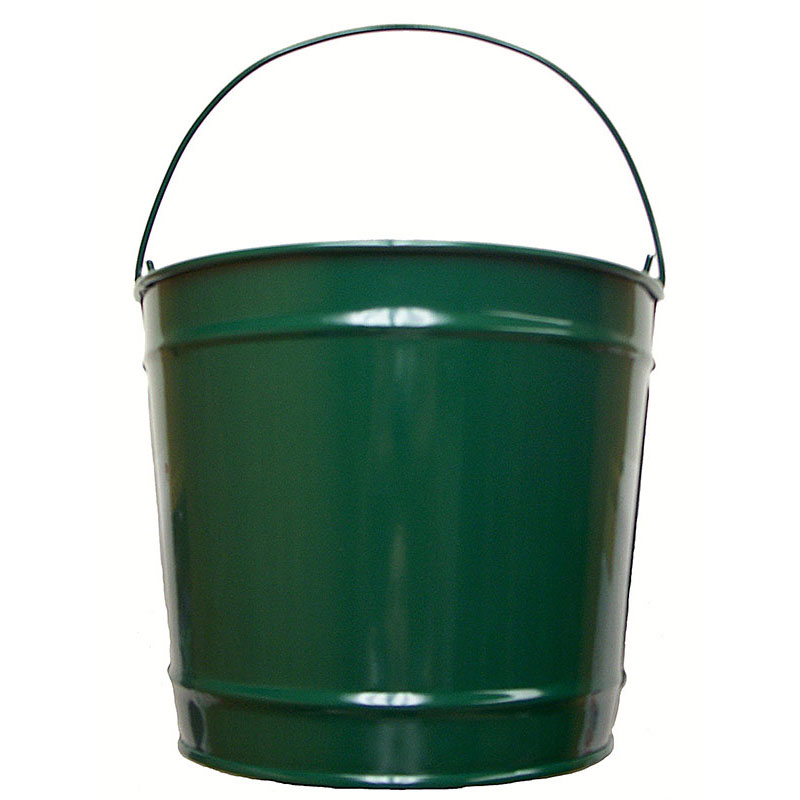 Witt Industries W10PCHG 10-qt Outdoor Pail w/ Attached Bail, Hunter Green Powder Coat