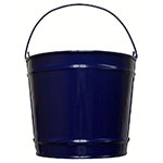 Witt Industries W10PCNBL 10-qt Outdoor Pail w/ Attached Bail, Navy Blue Luster Powder Coat