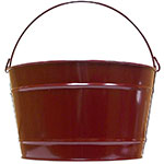 Witt Industries W16PCBL 16-qt Outdoor Pail w/ Attached Bail, Burgundy Powder Coat