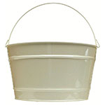 Witt Industries W16PCBS 16-qt Outdoor Pail w/ Attached Bail, Beige Powder Coat