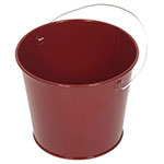 Witt Industries W2PCBL 2-qt Outdoor Pail w/ Attached Bail, Burgundy Powder Coat