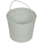 Witt Industries W5PCGW 5-qt Outdoor Pail w/ Attached Bail, Gloss White Powder Coat