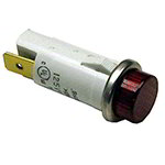 Nemco 45380-1 Pilot Light For Food Warmers w/ Red Raised Flat, .25-in Tab, Flat On Side, 125 V