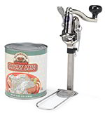 Nemco 56050-1 Compact Permanent Can Opener w/ Gearless Drive 10-Can Capacity Stainless Aluminum