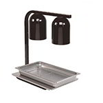 Nemco 6000A-2B 2 Bulb Warmer, Freestanding, Infrared, Black Finish, 120 Volt