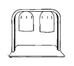 Nemco 6009-2 2-Bulb Portable Counter Unit Heat Lamp, 500 Watts, UL Listed, 120V