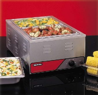 Nemco 6055A-CW Countertop Cooker/Warmer, S/S Well, Wet or Dry, 120 Volt/1500 Watts