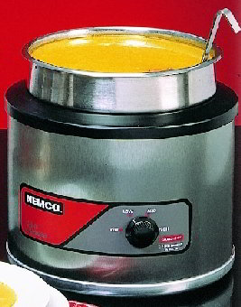 Nemco 6101A Countertop Round Warmer, 11 Qt, Heavy Duty, S/S, 120 Volt/750 Watts