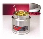 Nemco 6102A-ICL 7-qt Countertop Round Cooker/Warmer, Insert, Cover, & Ladle, 120 V