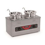 Nemco 6120A 4-qt Twin Well Warmer, Countertop, Stainless, 120 V