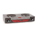 Nemco 6310-2-240 Hot Plate, Double Burner, Brushed S/S, Cast Iron Alloy Burners, 240 V
