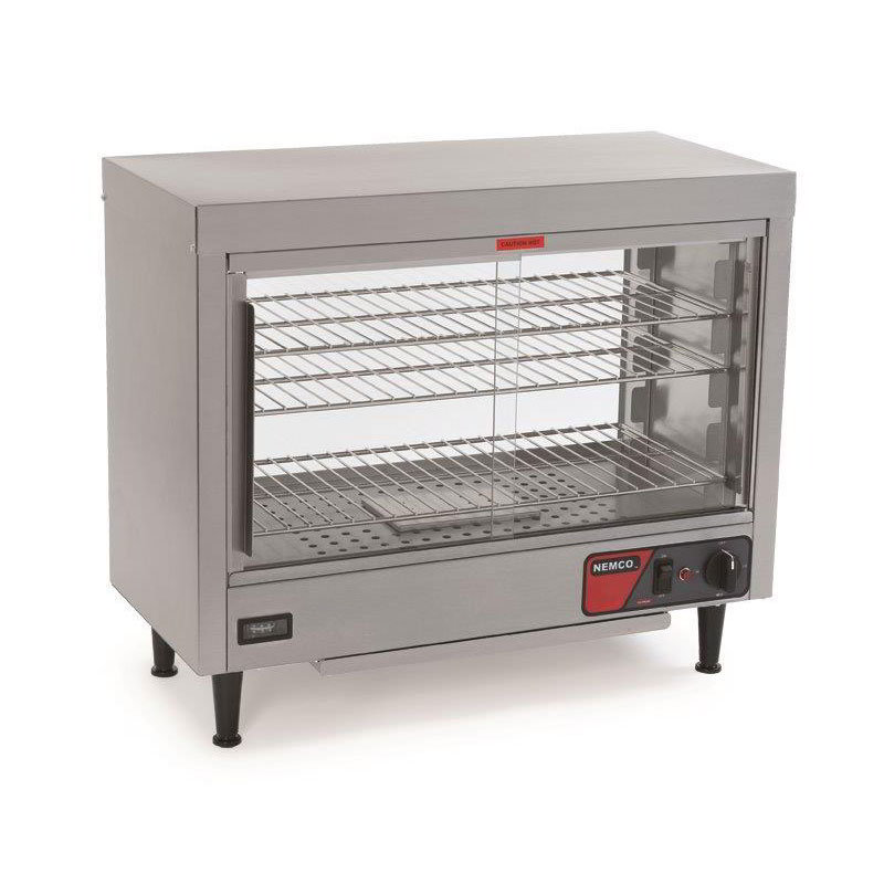 Nemco 6461 Heated Display Case w/ 3-Removable Shelves, 120 V